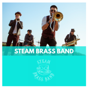 steam brass band - ferias y fiestas madrid - proveedores - banda de musica - grupo de musica - versiones