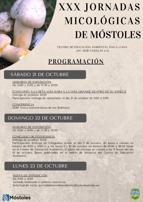 Jornadas Micológicas de Móstoles - que hacer este fin de semana en madrid - planes comunidad de madrid 
